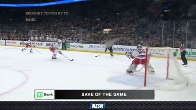 Хенрик Лундквист прави впечатляващо спестяване на Крис Вагнер