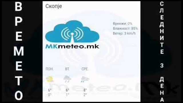 MK meteo 20.01.2019 времето во МК, следните 3 дена