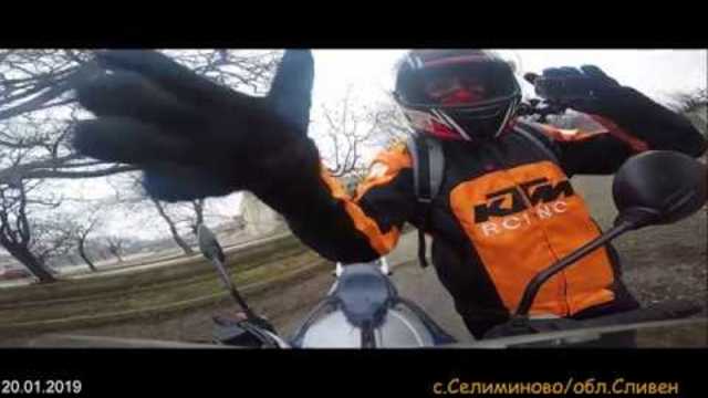 BMW F650CS Scarver/За януари е супер времето/GoPra 4/6 Black-4KHD