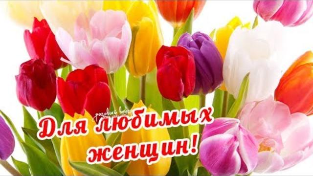 Красивые тюльпаны для любимых женщин к празднику 8 марта!