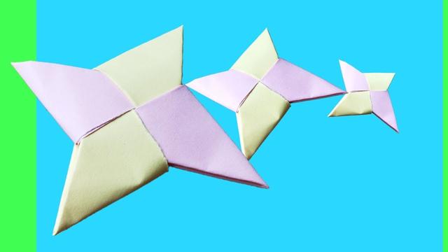 How To Make a Paper Ninja Star Shuriken - Origami by Devlin Fox