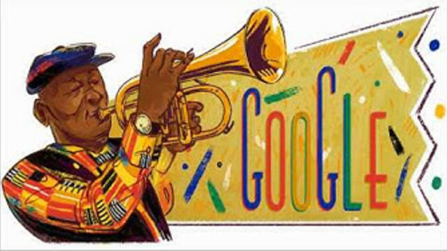 Хю Масекела с Google Doodle 2019, 80 години от рождението на Хю Масекела