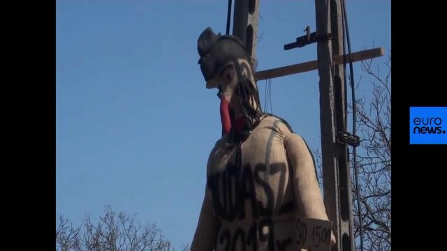 BASED POLAND! Judas Effigy Beaten & Burned!