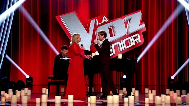 David Bisbal cantando Lucia en La Voz Senior con Blanca Villa y Pablo López