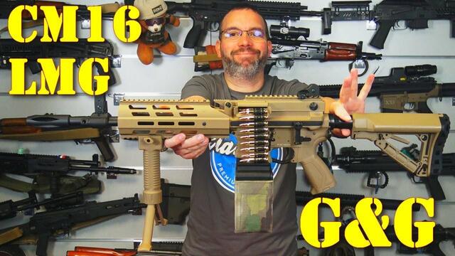 Airsoft - G&G CM16 LMG [French]