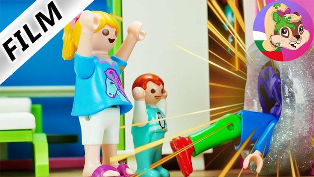 Плеймобил Филм ТАЕН ТУНЕЛ В КЪЩАТА Какво има в него? Детски серии Семейство Фогел